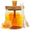 Honey Jar with Dipper 17 Oz Glass Honey Jar with 2 Wooden Dippers Stick Set Wide Mouth Glass Honey Pot and Drizzler No Drip Honey Containers for Home Kitchen