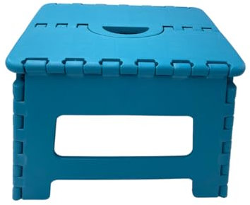 Venteo - Turquoise 31.5 x 25.5 X 22 cm Marche Pied Pliant - Résiste jusqu'à 150kg de Charge - Pliable