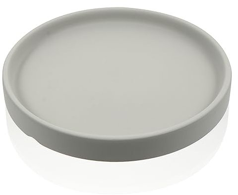 KONTONTY Rundes Keramik Blumentopf Tablett Keramik-blumentopfsockel Blumentopftablett Für Blumentopf Keramiktablett Leicht Zu Reinigen Wiederverwendbar Robust Und Langlebig