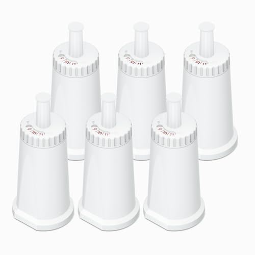 Mutital 6er-Pack Kaffeevollautomat Wasserfilter Ersatz für Sage Barista Express Pro Wasserfilter, Water Filter Kompatibel mit SES810/SES880/SES920/SES980/SES990/SES875/SES008