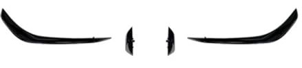 Bumper Compatible for Benz CLA45 AMG C118 2020 2021 Black Front Bumper Lip Spoiler Splitters Canards Vents Car Styling