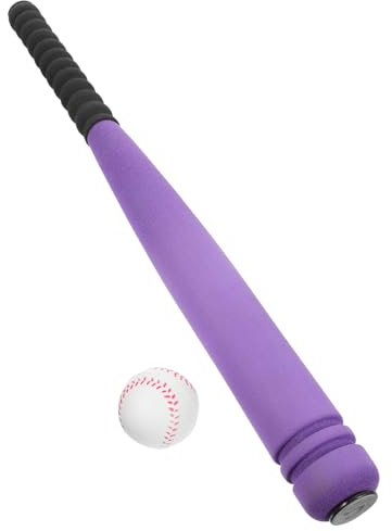 HONMEET Béisbol para Bate de Esponja de Goma Suave y Pelota Accesorio Infantil Seguro y Duradero para Actividades al Aire y Desarrollo de Habilidades Motoras Color Color Aleatorio
