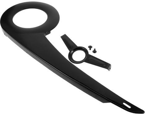 Healvian 38-40T Bicycle Chain Cover Guard, Black Bike Chainring Protector Sleeve for Mountain Bikes, Sturdy Chain Wrap with Derailleur Shield for Cycling Safety