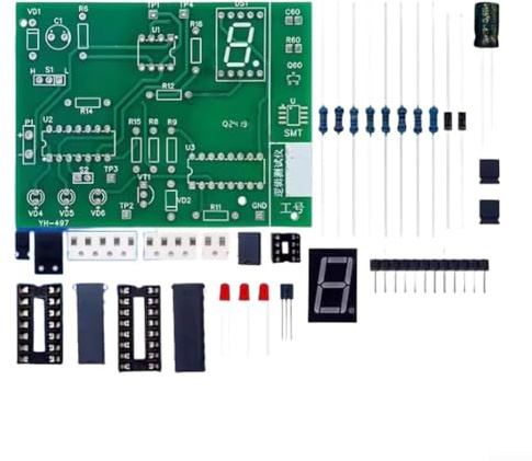 Logik-Tester-Set, elektronisches Fähigkeitstraining, Löt-Übungsbrett, Leiterplatte mit Komponenten zum Lernen digitaler Logikprüfung und Schweißfähigkeiten