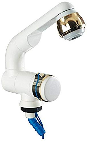 Barwig Compact Automatik-Wasserhahn weiß/gold SB