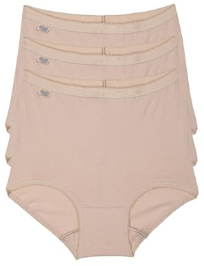 Sloggi Women's Basic+ Maxi 3p Comfort Knickers, Skin, 16 UK