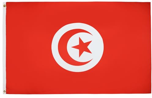 AZ FLAG Drapeau Tunisie 90x60 cm Drapeau Tunisien Polyester 100D 2 Œillets
