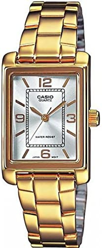 Casio Damen Analog Quarz mit Edelstahl Armbanduhr LTP 1234PG 7A