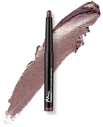 Mii Cosmetics Forever Eye Colour Crayon | Long-Lasting Cream Eyeshadow Stick | Highly Pigmented & Crease-Resistant | Multipurpose to Shape, Define, & Line Eyes | Mauve with Rose Shimmer | Rose Gold
