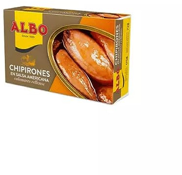 Albo Span. kleine Calmare Chipirones, eingelegt in amerikanischer Sauce, 4er Pack (4 x 115 g)
