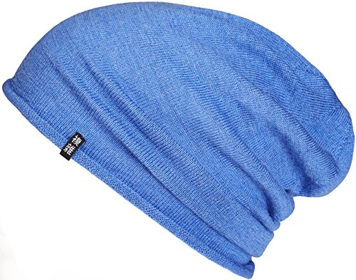 Enter the Complex® Leichte Merino Mütze, Einlagig Gestrickte Slouch Beanie, 100% Merino Wolle, Damen und Herren