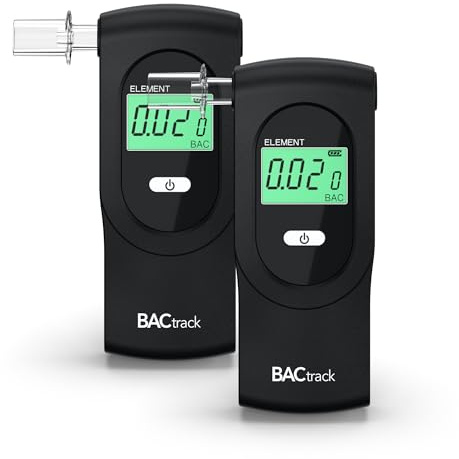 BACtrack Element Breathalyzer (2 Pack) | Professional-Grade Accuracy | DOT & NHTSA Compliant | Portable BAC Alcohol Tester for Personal & Home Use