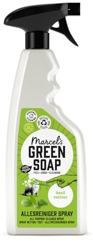 Marcel's Green Soap - Spray Universel Basilicum & Vétiver - Spray nettoyant - Végétalien - 500 ml