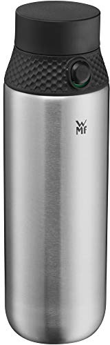 WMF Waterkant Trinkflasche Edelstahl 750ml, Sport Edelstahlflasche Kohlensäure geeignet, Sportverschluss, Einhandöffnung, auslaufsicher, BPA-frei