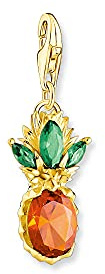 THOMAS SABO Charm-Anhänger Ananas gold 925 Sterlingsilber, 750 Gelbgold Vergoldung