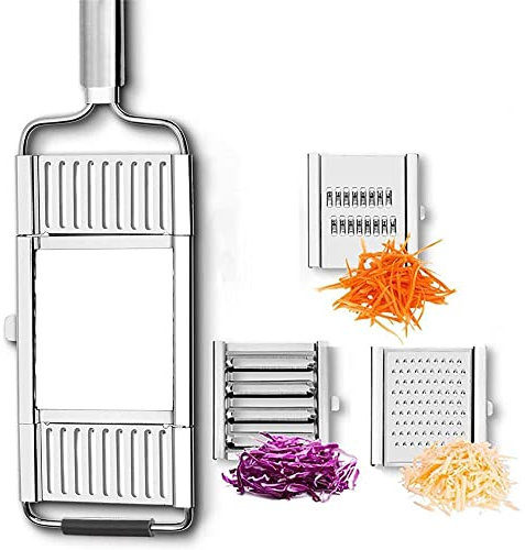Affettatore vegetale Multiuso Acciaio Inossidabile Acciaio Inossidabile Cutter Taglierina di Frutta Patate pelapatate Trituratori Verdure Cutter Accessori da Cucina (Color : Set A)