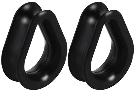 Daesar Tunnel 24MM Silikon, Ohr Plug Tropfen Schwarz Tunnel Piercing Ohr Expander Set
