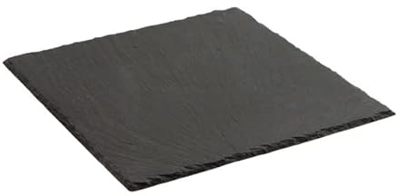 pcmoviles 3 Tablas De Pizarra Plato Llano Natural - Bandejas para Servir Alimentos quesos Aperitivos Tapas Sushi - Tablas rectangulares de Piedra 15 X 15 CM