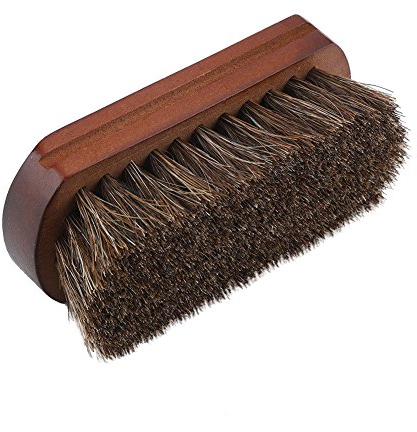 Shoes Polish Brushes Kit Leather Shoes Boots Care Clean Polishing Buffing Brush with Wooden Base, Dust Dirt Removal Shoe Accessory