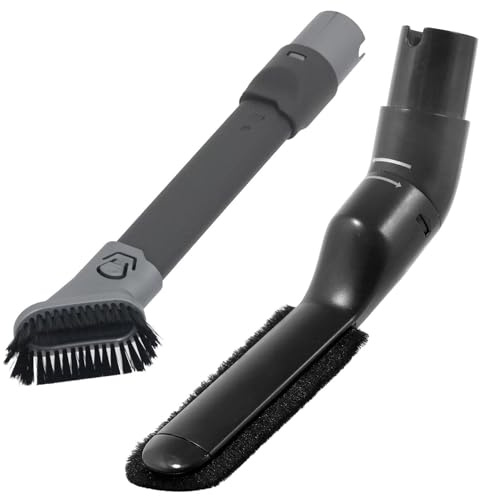 Spares2go Brush Kit compatible with Shark HZ500 HZ500UK HZ500UKT Vacuum Cleaner Blinds Dust Crevice Tool Attachment Set