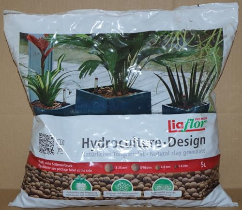 Generico Terricci e Substrati di qualità Professionale per la Coltivazione delle Piante Disponibili di Varie Marche, tipologia e quantità (1, Argilla espansa Liaflor da 5 Litri)