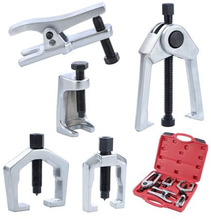 KATSU 5 Pièces Extracteur de Rotule Universel, Arrache Rotule Suspension pour Biellettes de Direction et Roulement, Extracteur de Joint à Rotule