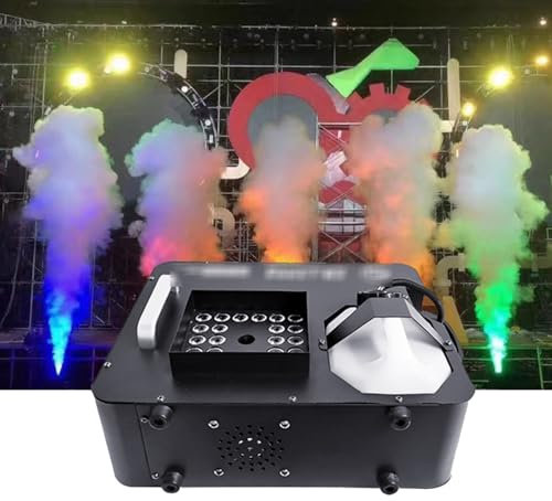 Machine à fumée portative 1500 W/3000 W 24 LED Machine à fumée de scène DJ brumisateur léger pour Mariage, fête, Clubs, Machine à Brouillard de scène DJ,1500W