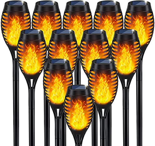 New Lampe Solaire Exterieur, 12pack Torche Solaire Exterieur Jardin