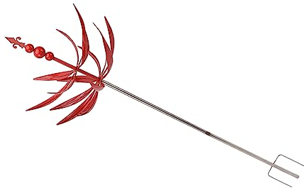 Garten-Windspiel, Rotes Eisen, Wasserfest, Tanzende Windskulptur für Terrassen-Außendekoration