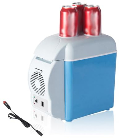 BesBet RéFrigéRateur CongéLateur Portatif, 7.5L, Voiture 12v,Faible Bruit Petit Frigo Pas Cher, Fonction Refroidissement Et Chauffage Mini Frigo, RéFrigéRateur Portatif Pour Le Camping