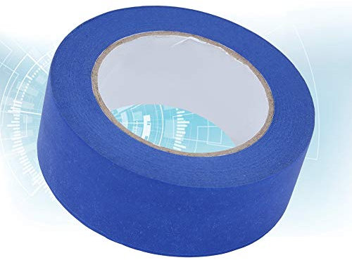 Akozon Blue Masking Tapes Car Painting Spraying Adhesive Tape Decor for 3D Printer 45mmx50m Professional Accessories