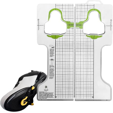 110mmx290mm Cleats Schablone Einstellwerkzeug Für Fahrradplatten Präzises Werkzeug Für Pedalplatten Pedalplatten-Montagewerkzeug Für Spin-ning Indoor Cycling Mountainbiken