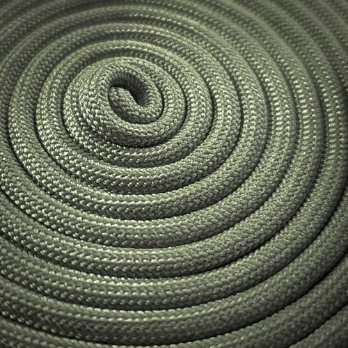 Ganzoo Paracord 550 Seil olivgrün, 4mm, Typ 3, Nylon Polyester, Hybrid, Armband, Hunde-Leine, Hunde-Halsband knüpfen, ca. 250kg Bruchlast, Outdoor Rope, Camping Schnur, Allzweckseil, 30 Meter