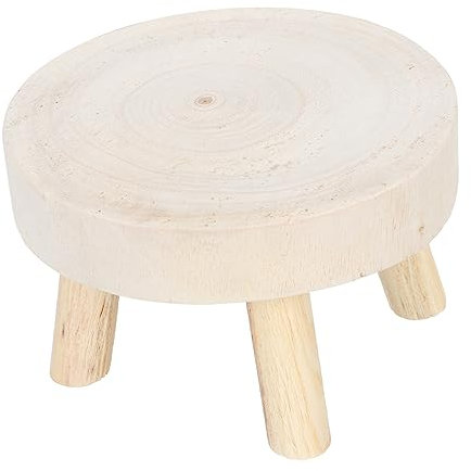 HANABASS Soporte De Madera Para Plantas Taburete Macetas Decoración Para Estante De Exhibición Para Interiores Elevador De Plantas Original Color Madera