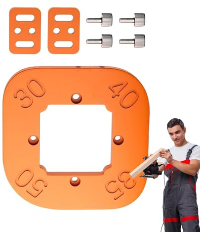 Modelli per fresatrice per lavorazione del legno, angolare per fresatrice, guida da tavolo per router, 14 x 14 cm, stampo ad rotondo resistente, strumento di taglio di precisione, ideale