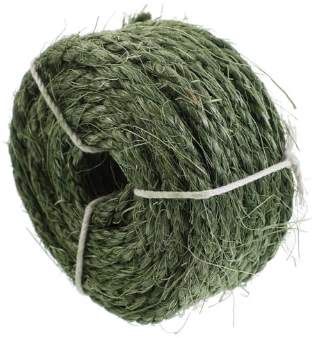 SOIMISS Naturales Sisal Hempseil Verschleißfestes Katzenseil Für Kratzbaum DIY Schnittbar Für Katzenkratzbrett Und Kletterbaum Strapazierfähiges Ersatzseil Umweltschonend Grün