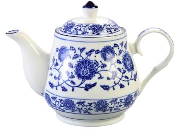 Holst Porzellan QHC 306 - Tetera de porcelana (0,45 L, 17,5 x 11 x 12,5 cm), color azul