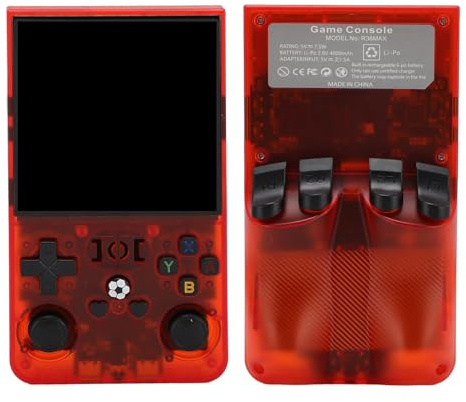 Marhynchus Ultimate Handheld Game Console de 4 Pulgadas Pantalla Dual 3D Joysticks Retro Gaming Console para Jugadores Portable Juego Jugador Abastimental (64GB)