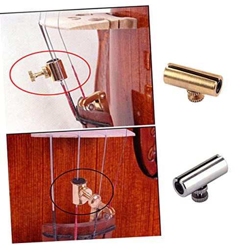 LOLIPPYY Cello Wolf Stimmgerät aus Metall zur Vibrationsunterdrückung und Klangänderung mit Schönem Design für Orchester und Musiker in Gold