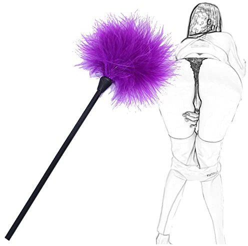 TRQOYTU Plume De Luxe Chatouilleur Érotique Fouet SM Fouet Sexe Amour Plume Clitoris Fouet Bondage Fessée Paddle Lit Contraintes Flirtant Jeu De Rôle Érotique Jouet Sexuel Pour Couples Adultes