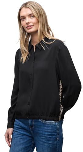 Street One Hemdbluse mit Leo-Details Black 38