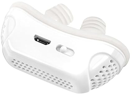 Dispositifs anti-ronflement, appareils électriques de ronflement, appareils d'apnée du sommeil, anti-ronflement automatique pour toutes les formes de nez, confort amélioré (blanc)