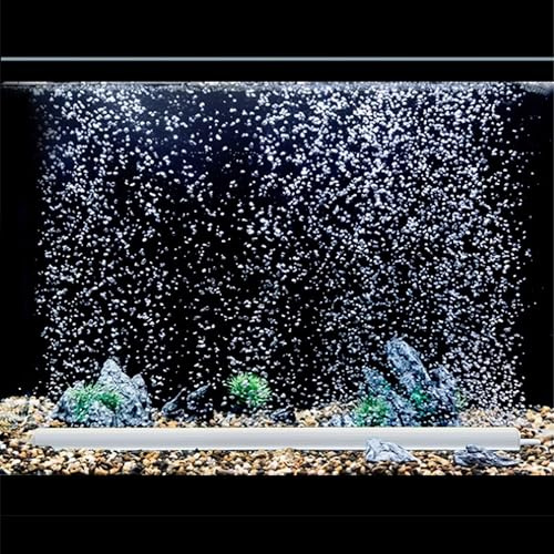 WDEC Aquarium Bubble Curtain Wall, Suitable for Fish Tanks 35-45cm, Fish Tank Air Bubbler Quiet High Dissolved Oxygen Diffuser, Equipped with a 1-Meter Trachea and a 3-Watt Air Pump