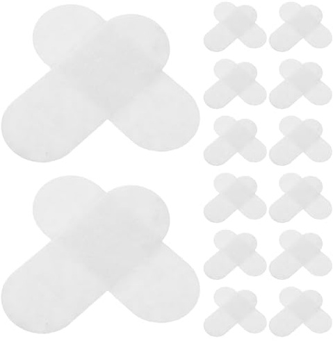 SKISUNO 100 Selbstgemacht Filzpads für Wasserclip Zubehör aus Filz Weiße Bastel Haarspangen mit Stabilem Polster für Haarclip Projekte und Haarschmuck bei Kindern