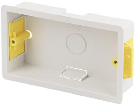 Appleby Plastic Double Dry Lining Plasterboard Wall Box 35mm (Color May Vary)