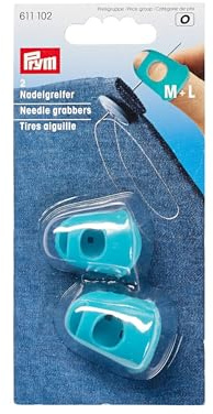Prym 611102 Nagelgreifer, Silikon, Türkis, Größe M und Größe L, 2 Stück