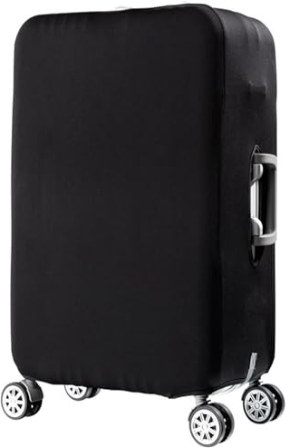 Resväska, HIMI-skyddsväska täcker resväskans skydd med elastisk transparent dammtät spandex passar bagagemönstret 19–32 tum (28–30 tum) – svart