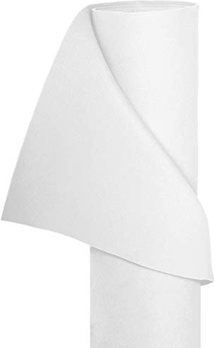 HaGa® Filz Bastelfilz Filzstoff Filzwolle Stoff 1,5m Br. (Meterware) weiss - flexibel - einfache verarbeitung - sehr stabil