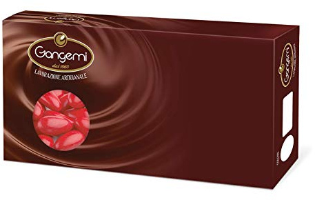 Gangemi Confetti al Cioccolato Fondente Confetti Rosso Laurea - Pacco da 3 x 1000 g