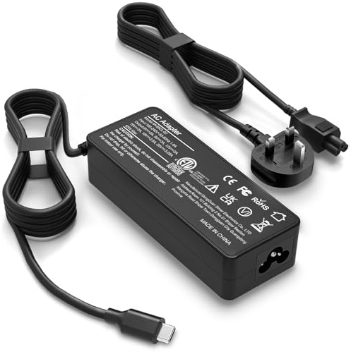 SiKER 65W USB C Laptop Charger Compatible with LENOVO Thinkpad/Yoga/Chromebook, ADLX65YDC2A ac adapter